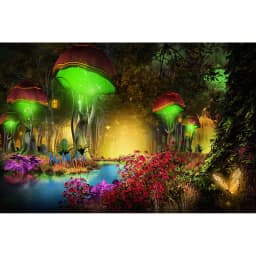 Dreamy Forest Fairy Tale Castle Wonderland Jungle Vinyl Background Baby Birthday Wedding Photography Backdrop Photo Studio Prop