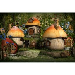 Dreamy Forest Fairy Tale Castle Wonderland Jungle Vinyl Background Baby Birthday Wedding Photography Backdrop Photo Studio Prop