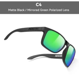 KDEAM Classic Fishing Polarized Sunglasses Large Size 148mm Overall Width Photochromic Sun Glasses For Driving Jogging Riding