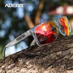 KDEAM Classic Fishing Polarized Sunglasses Large Size 148mm Overall Width Photochromic Sun Glasses For Driving Jogging Riding