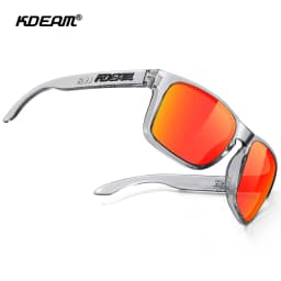 KDEAM Classic Fishing Polarized Sunglasses Large Size 148mm Overall Width Photochromic Sun Glasses For Driving Jogging Riding