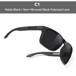 KDEAM Classic Fishing Polarized Sunglasses Large Size 148mm Overall Width Photochromic Sun Glasses For Driving Jogging Riding