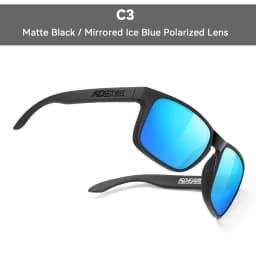 KDEAM Classic Fishing Polarized Sunglasses Large Size 148mm Overall Width Photochromic Sun Glasses For Driving Jogging Riding