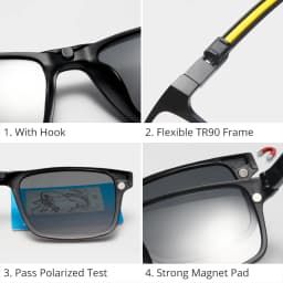 Ralferty Magnetic Reading Glasses Women Men Anti Blue Light Unisex Grade Optical Prescription Sunglasses Anti Slip Chain A2503