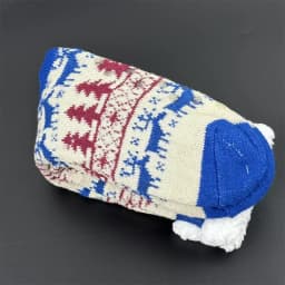 Fuzzy Fluffy Sock Women Winter Christmas Gift Warm Plush Non slip Home Sleeping Soft Female Floor Thermal Slipper Sock Snowflake