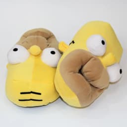 Simpson Plush Cotton Slippers Couple Warm Shoes Non-slip Soft Sole Winter Indoor Cozy for Men Women Cute Household Slippers Gift