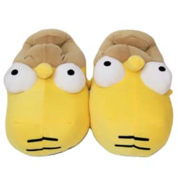 Simpson Plush Cotton Slippers Couple Warm Shoes Non-slip Soft Sole Winter Indoor Cozy for Men Women Cute Household Slippers Gift