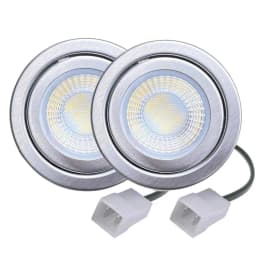 2-Piece AC DC 12V 1.5W Stove Hood Smoke Vent Light for 60mm 2.4inch Hole with DJ612 Connector Cooker Range Hood Light