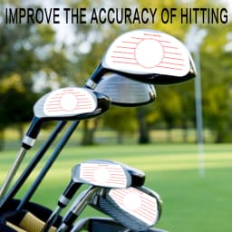 125/250P Golf Club Impact Tape Stickers Labels for Driver Woods Irons, Ball Hitting Recorder Training Aids for Swing Practice
