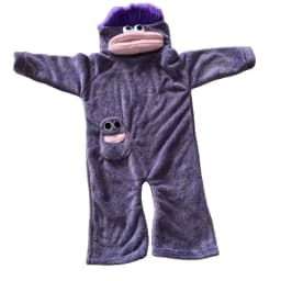 Big Mouthed Monster Jumpsuit Pajamas With Thick Velvet For Warmth Ugly And Cute Can Be Worn As An Outerwear Holiday Gift
