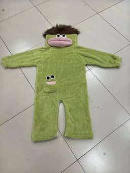 Big Mouthed Monster Jumpsuit Pajamas With Thick Velvet For Warmth Ugly And Cute Can Be Worn As An Outerwear Holiday Gift