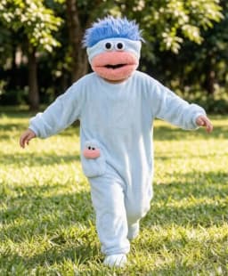 Big Mouthed Monster Jumpsuit Pajamas With Thick Velvet For Warmth Ugly And Cute Can Be Worn As An Outerwear Holiday Gift