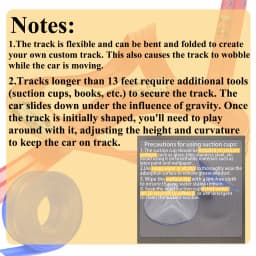Flexible Race Track Children Toys DIY Double-track Racing Car Ramp Compatible 1/64th Cars Portable Rolls Up Boy Christmas Gift
