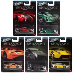Hot Wheels Alloy Diecast Car Model Exotics Silver Series Gdg44 Ferrari Lamborghini Collectible Adult Collection Display Car Gift