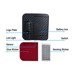 1PC New Car Door Logo Led Welcome Night Light Projection LED Emblem Lamp DC 5V Projector Ghost Shadow Lights Car Accessories Kit
