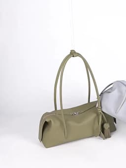 2026New Women's Casual Top Grain Leather Shoulder Bag Large Capacity Soft Pillow Handbag Underarm Tote for Daily Commute