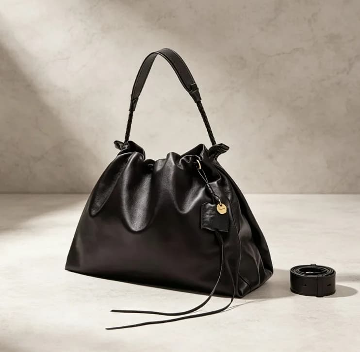 S 2026 Handbags Commuting Shoulder Bags Large Capacity Tote Bags Fashionable and Simple Drawstring Bags Popular birthday gift