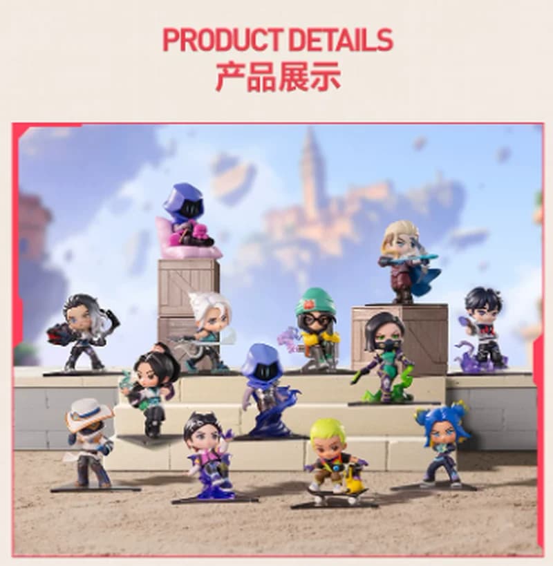 100% Genuine Pop Mart Valorant Classic Agent Series Blind Box Figure Cute Collectible Desktop Ornament Surprise Game Fan Gift