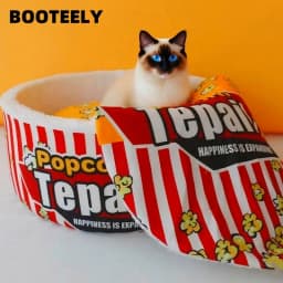 New Cat Nest Closed Sense of Security Winter Warm Popcorn Sleep Nest Winter Cat Sleeping Pet Supplies