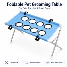 Pet Nail Trimming Hammock Table Portable Cat Small Dog Grooming Stand Breathable Mesh Bathing Brushing Helper