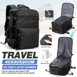 Ryanair 40x30x20 Cabin Backpack, Wizzair Easyjet Backpack Vacuum Backpack Hand Luggage Men Laptop Backpack,Vacuum Storage Bag