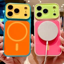 Magnetic Colorful Case For iPhone 18 17 16 15 14 Pro Max For MagSafe Crystal Glitter Back Soft Bumper Shockproof Cover