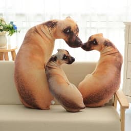 45CM 3D Simulation Dog Pillow Sleeping Doll Creative Plush Toys Dog Hound Shar Pei Cushion Soothing Toy For Girl Gifts