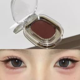 Red Brown Monochrome Eyeliner Eyeshadow Powder Palette Silky Matte Chocolate Lying Silkworm Eyeliner Waterproof Aegyo-sal Makeup