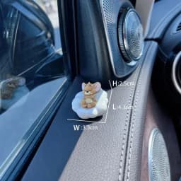Kawaii Tom Jerry Ornament Cartoon Figure Mini Ornament Car Dashboard Interior Decor Desktop Office Display Accessory Gifts