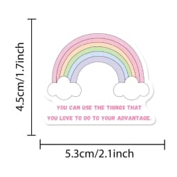 50 Pcs Pink Anti Anxiety Slogan Stickers Coquette Soft Ins Punk Decals For Planner Suitcase Phone Shell Cup Wall Decor
