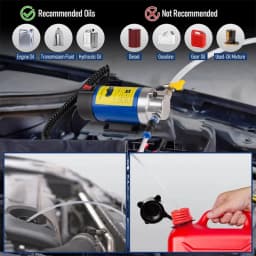 12V Electric Scavenge Suction Transfer Change Pump Oil Transfer Pump 1-4L/min Motor Oil Diesel Extractor Pump For Car