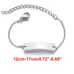 Vnox Personalize Custom Baby Girls Name Bracelet Gold Color Solid Stainless Steel Adjustable Boys Bracelet Gift to New Mom