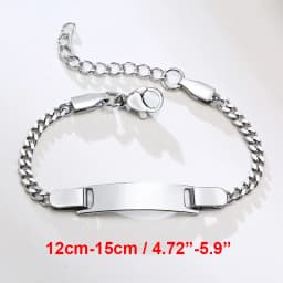Vnox Personalize Custom Baby Girls Name Bracelet Gold Color Solid Stainless Steel Adjustable Boys Bracelet Gift to New Mom