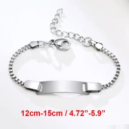 Vnox Personalize Custom Baby Girls Name Bracelet Gold Color Solid Stainless Steel Adjustable Boys Bracelet Gift to New Mom