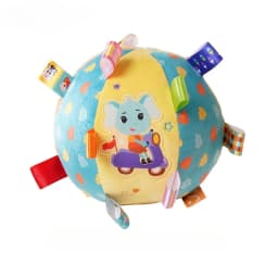 Baby Rattles Toys Soft Plush Hand Rattles Hand Grip Ball Animal Pattern Rattles Shaker for 3 6 9 12 Months Plush Vocal Toy
