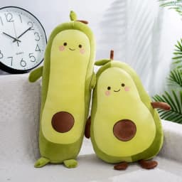 Kawaii Stuffed Fruit Avocado Doll Green Giant Avocado Plush Toy Soft Doll Big Sleeping Pillow Birthday Cute Gift