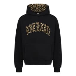 Y2K leopard Fashion High street print letter embroidered men sportswear suit casual American retro hoodie trend loose clothing