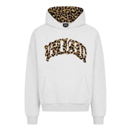 Y2K leopard Fashion High street print letter embroidered men sportswear suit casual American retro hoodie trend loose clothing