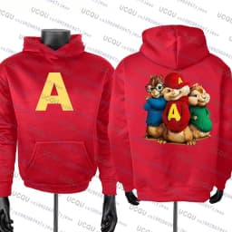 Alvin and The Chipmunks 2026 Fashion Unisex Casual Sportswear Men's Hoody Alvin Chipmunk Cosplay Costume Kid Adult Pullover Top