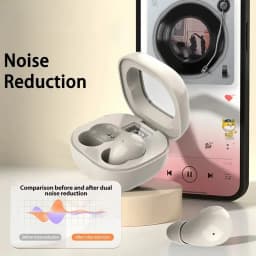 Lenovo SK19 Mini Wireless Bluetooth 5.3 Earphones Invisible Sleep Headphones for Huawei Xiaomi Noise Reduction Headsets