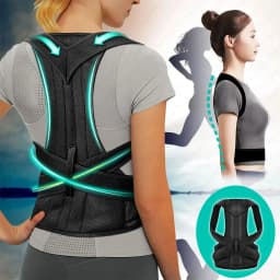 Lumbar Column Posture Corrector Vest Adjustable Reinforced Belt Back Support Strap Shoulder Spine Brace Neck Stretcher Trainer