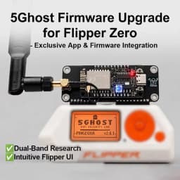 5Ghost WiFi Development Board for Flipper Zero, (BW16)2.4Ghz 5Ghz GPIO Module with High-Gain 8dBi Antenna, IoT Devboard PINGEQUA