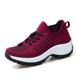 Outdoor Women Walking Sneakers Fashion Jogging Sock Shoes Youth Girls Trainers Breathable Ladies Platform Non-Slip Light Loafers