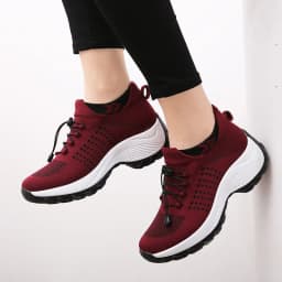 Outdoor Women Walking Sneakers Fashion Jogging Sock Shoes Youth Girls Trainers Breathable Ladies Platform Non-Slip Light Loafers