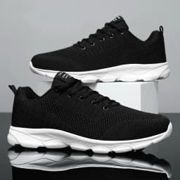 New Men's Shoes Breathable Casual Sneakers Summer White Black Running Shoes Lightweight Soft Sport Shoe Women Male