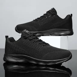 New Men's Shoes Breathable Casual Sneakers Summer White Black Running Shoes Lightweight Soft Sport Shoe Women Male
