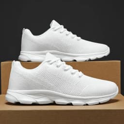 New Men's Shoes Breathable Casual Sneakers Summer White Black Running Shoes Lightweight Soft Sport Shoe Women Male
