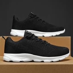 New Men's Shoes Breathable Casual Sneakers Summer White Black Running Shoes Lightweight Soft Sport Shoe Women Male