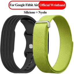 Official Sports Nylon+Silicone Loop Strap for Google Fitbit Air Comfortable Bracelet Wristband for Google Fitbit Air Accessories