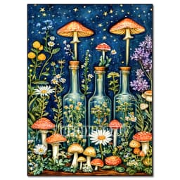 5D Diamond Painting Kit Mushroom Butterfly Art Picture Mosaic Gem Cross Stitch Home Living Room Decorative Painting Gift